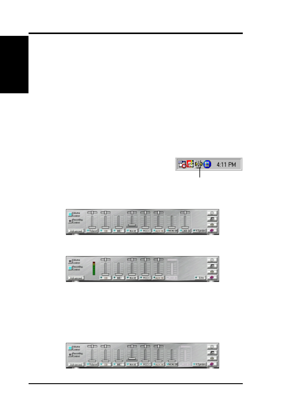 Software reference, 4 c-media mixer, 1 c-media mixer control panel | 2 enabling 4-speaker function | Asus A7M266 User Manual | Page 96 / 102