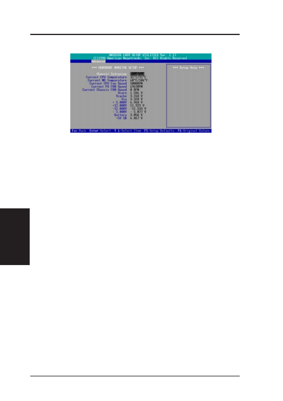 Bios setup, 6 hardware monitor setup | Asus Motherboard K7M User Manual | Page 68 / 96