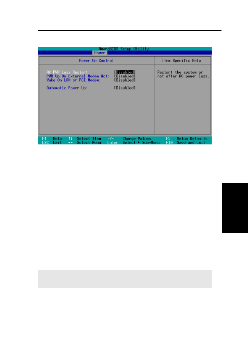 Bios setup, 1 power up control | Asus A7VL-VM User Manual | Page 67 / 92