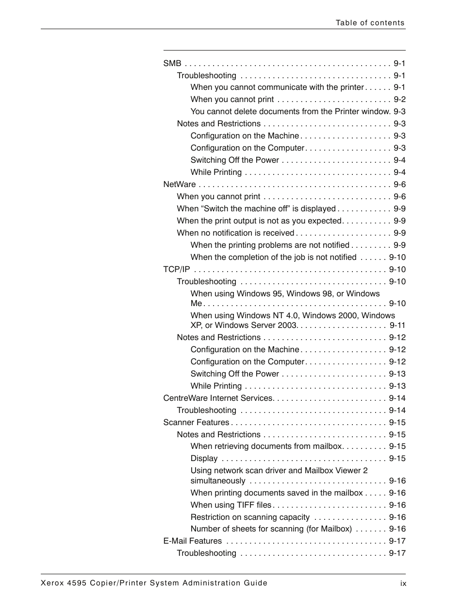 Xerox 4595 con Xerox FreeFlow DocuSP Print Controller-15553 User Manual | Page 11 / 402