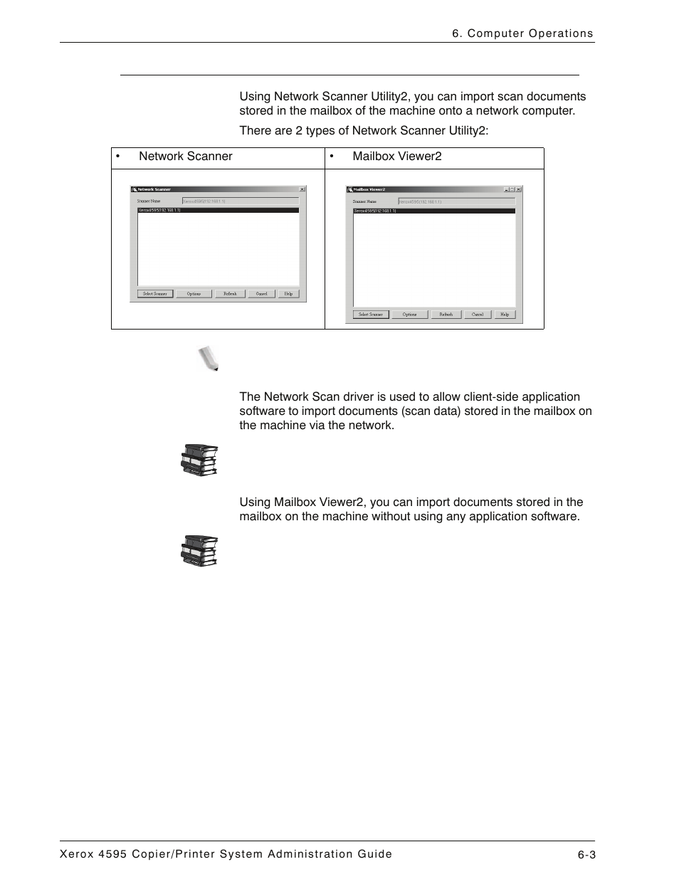 Network scanner utility2, Network scanner utility2 -3 | Xerox 4595 con Xerox FreeFlow DocuSP Print Controller-15553 User Manual | Page 119 / 402