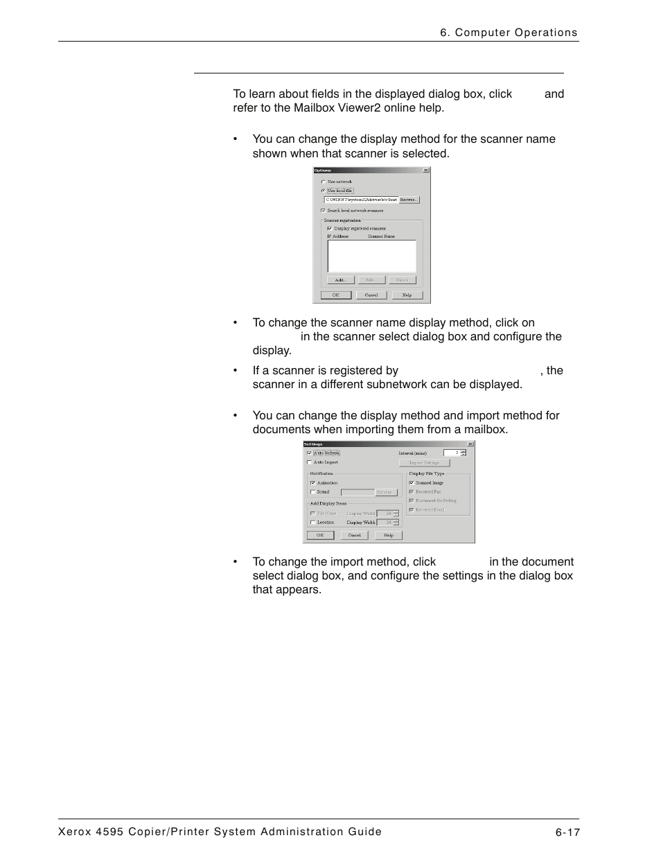 Changing mailbox viewer2 settings, Changing mailbox viewer2 settings -17 | Xerox 4595 con Xerox FreeFlow DocuSP Print Controller-15553 User Manual | Page 133 / 402