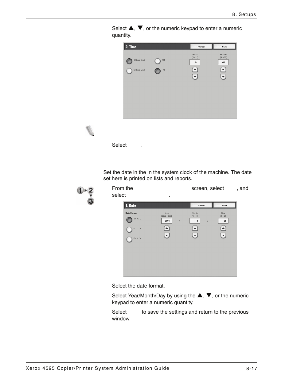 Date, Date -17 | Xerox 4595 con Xerox FreeFlow DocuSP Print Controller-15553 User Manual | Page 175 / 402