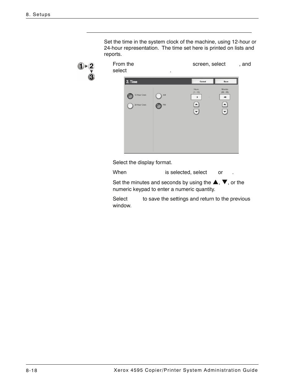 Time, Time -18 | Xerox 4595 con Xerox FreeFlow DocuSP Print Controller-15553 User Manual | Page 176 / 402