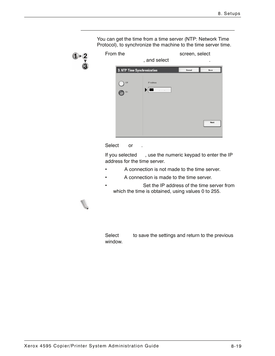 Ntp time synchronization, Ntp time synchronization -19 | Xerox 4595 con Xerox FreeFlow DocuSP Print Controller-15553 User Manual | Page 177 / 402