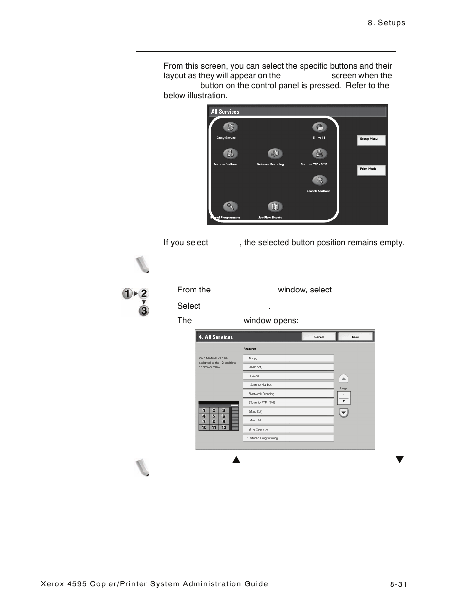 All services, All services -31 | Xerox 4595 con Xerox FreeFlow DocuSP Print Controller-15553 User Manual | Page 189 / 402