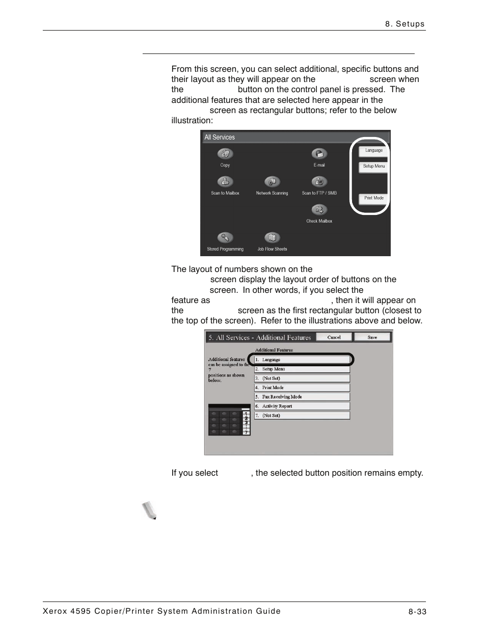 All services - additional features, All services - additional features -33 | Xerox 4595 con Xerox FreeFlow DocuSP Print Controller-15553 User Manual | Page 191 / 402