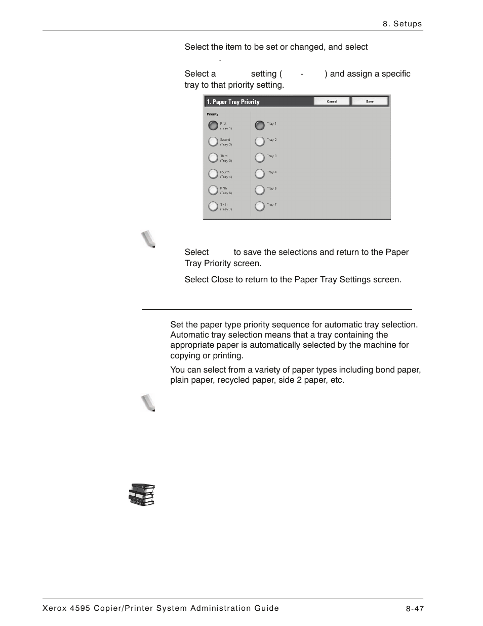 Paper type priority, Paper type priority -47 | Xerox 4595 con Xerox FreeFlow DocuSP Print Controller-15553 User Manual | Page 205 / 402