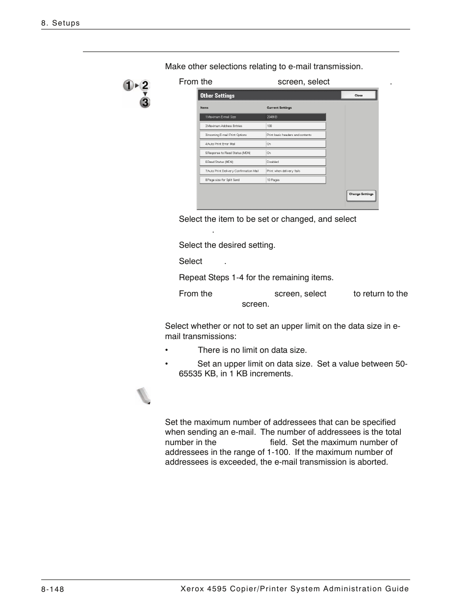 Other settings, Other settings -148 | Xerox 4595 con Xerox FreeFlow DocuSP Print Controller-15553 User Manual | Page 306 / 402