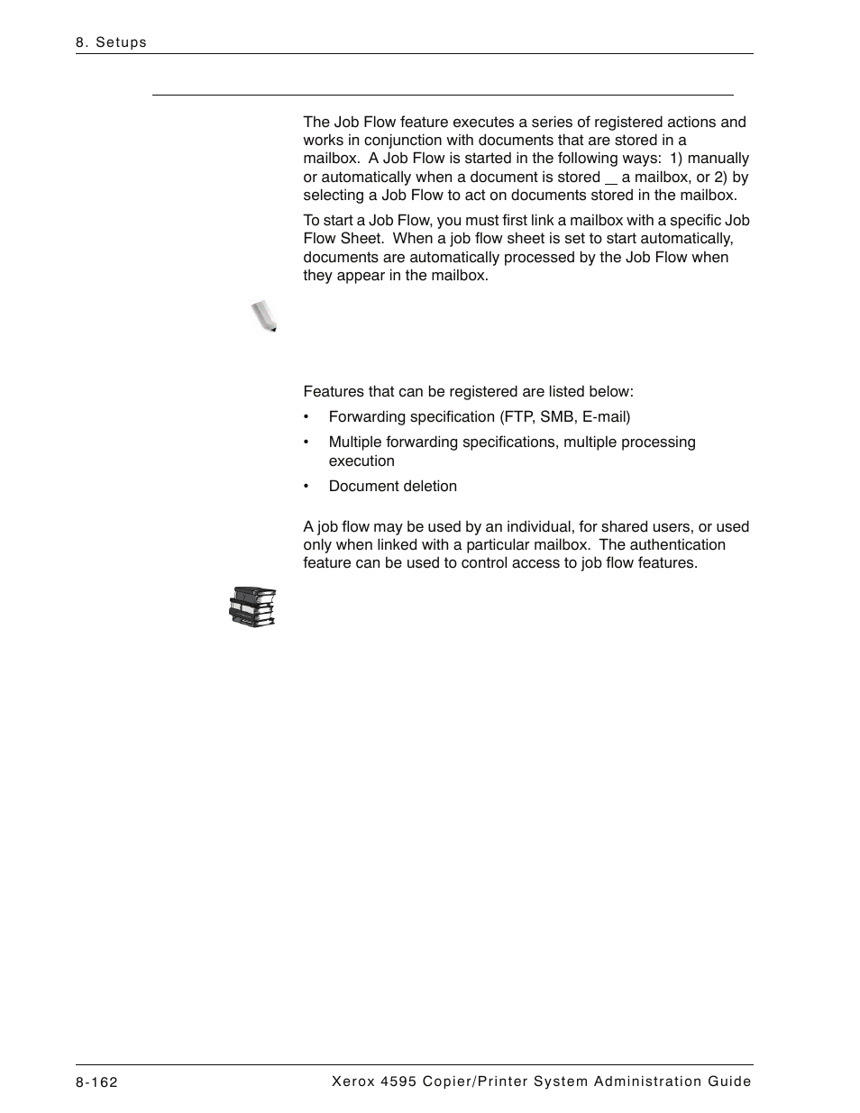 Job flow sheets, Job flow sheets -162 | Xerox 4595 con Xerox FreeFlow DocuSP Print Controller-15553 User Manual | Page 320 / 402