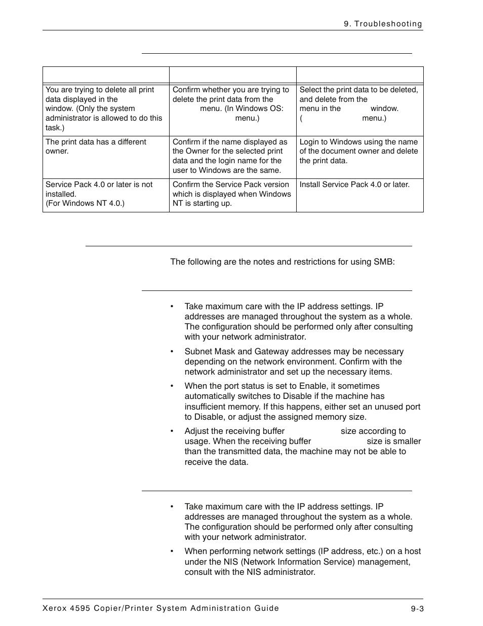 Notes and restrictions, Configuration on the machine, Configuration on the computer | Notes and restrictions -3 | Xerox 4595 con Xerox FreeFlow DocuSP Print Controller-15553 User Manual | Page 363 / 402