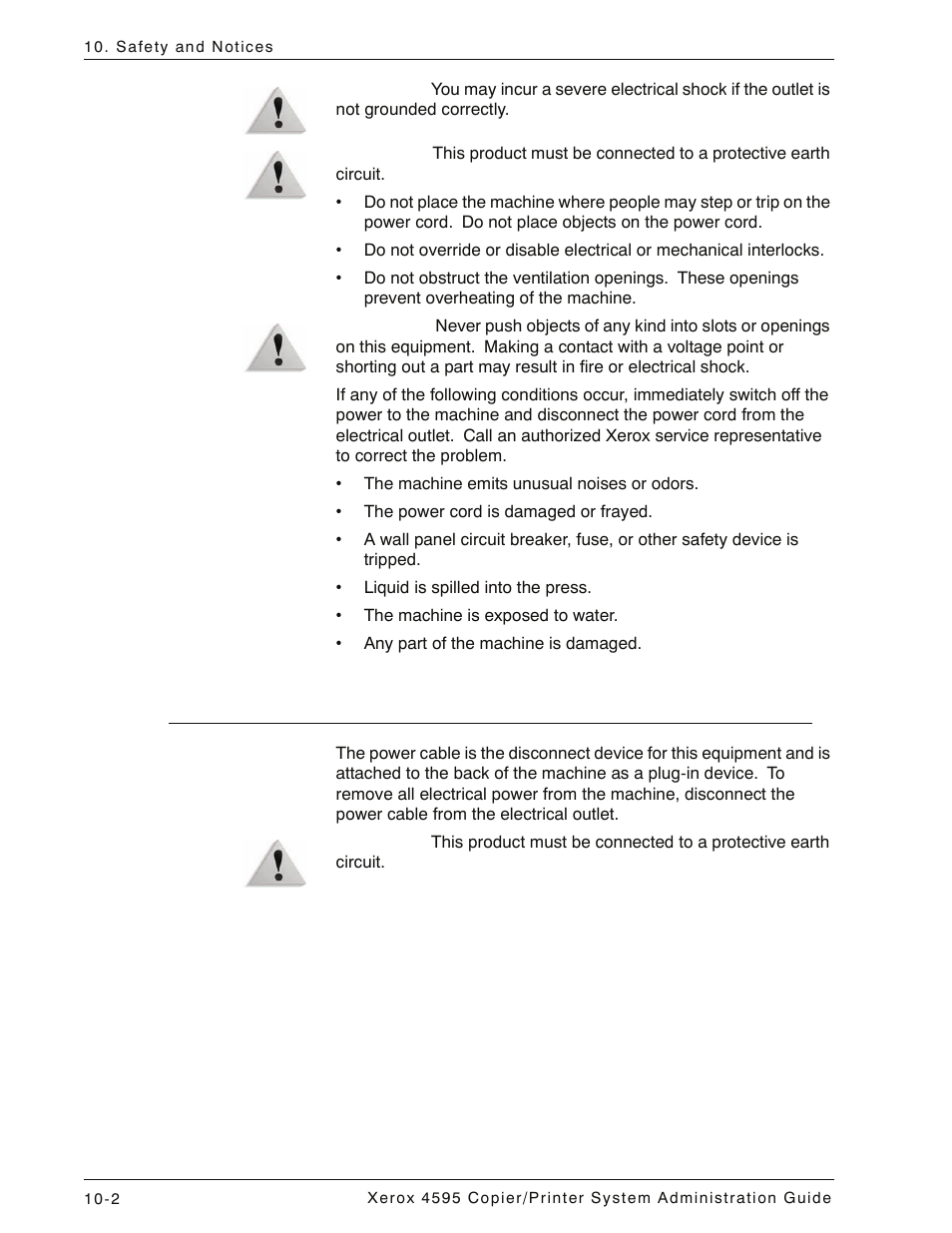 Disconnect device, Disconnect device -2 | Xerox 4595 con Xerox FreeFlow DocuSP Print Controller-15553 User Manual | Page 380 / 402