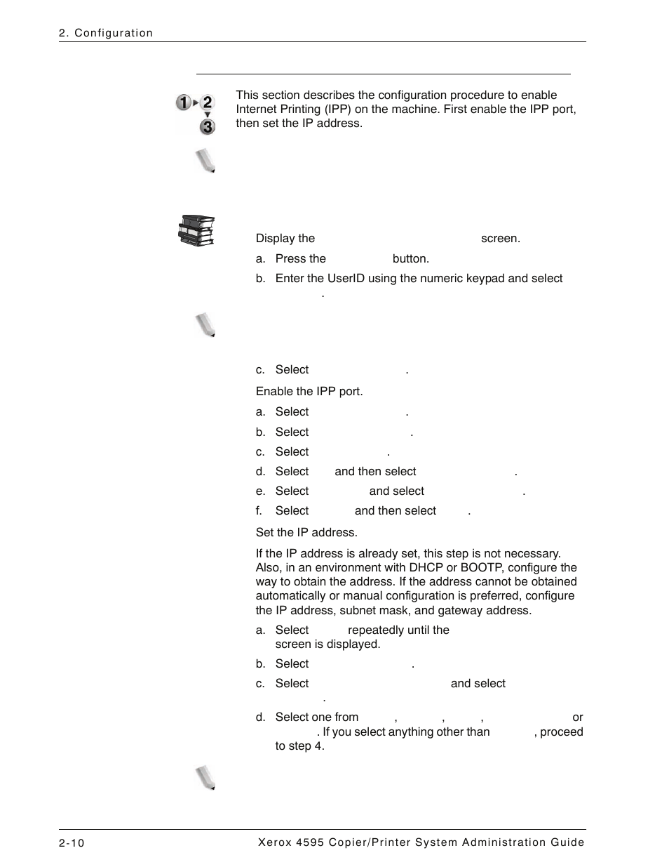 Configuration on the machine, Configuration on the machine -10 | Xerox 4595 con Xerox FreeFlow DocuSP Print Controller-15553 User Manual | Page 44 / 402