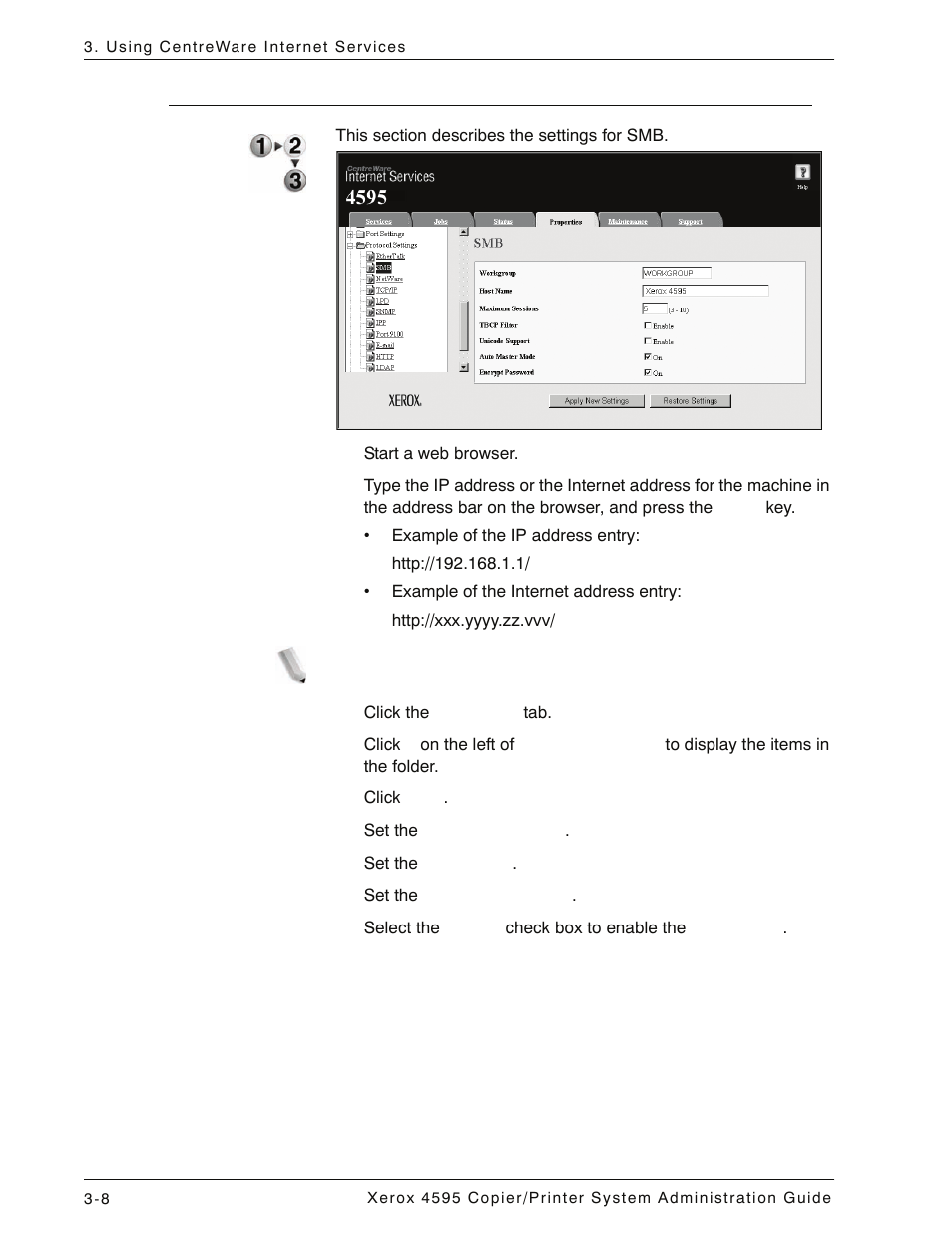 Smb -8 | Xerox 4595 con Xerox FreeFlow DocuSP Print Controller-15553 User Manual | Page 56 / 402