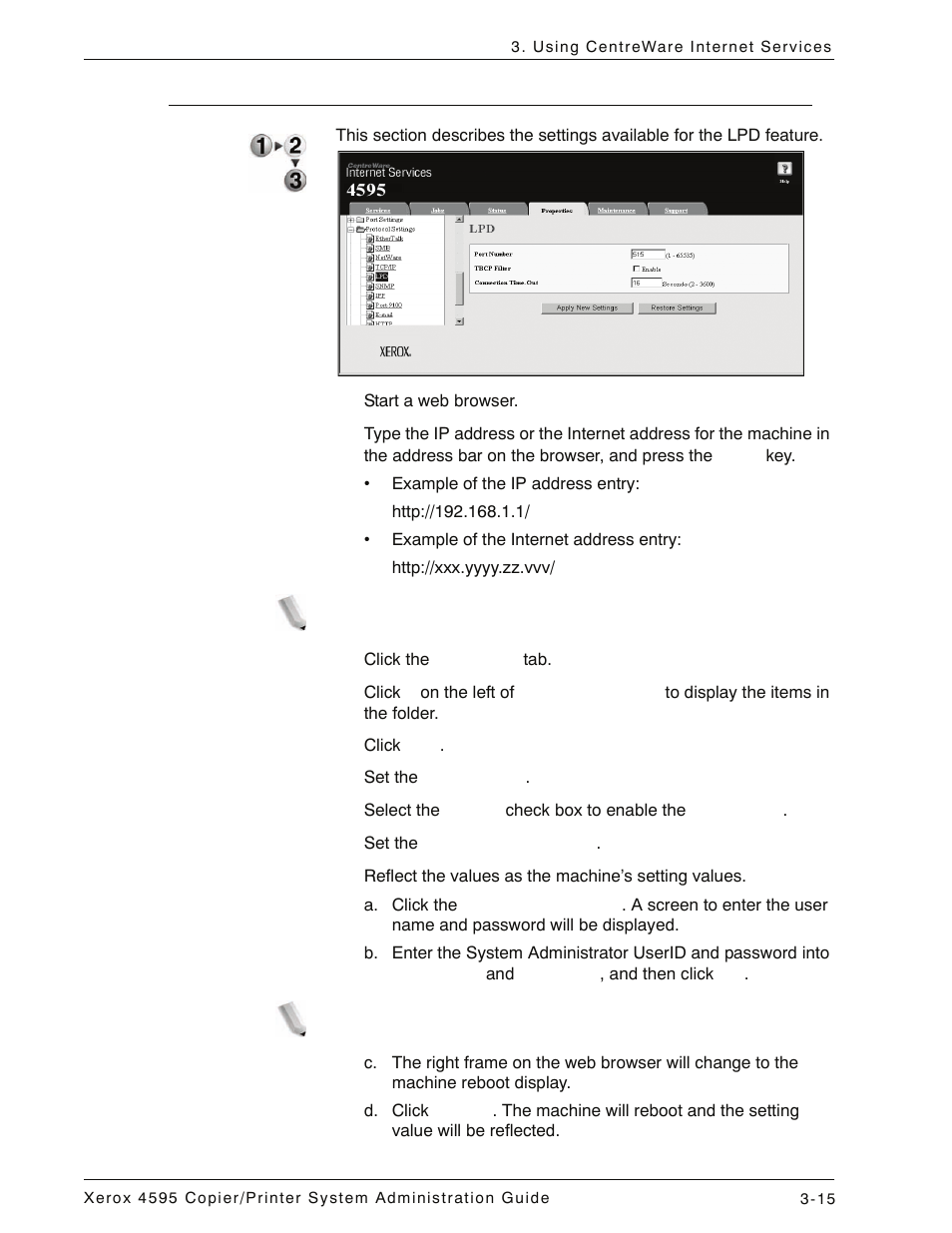 Lpd -15 | Xerox 4595 con Xerox FreeFlow DocuSP Print Controller-15553 User Manual | Page 63 / 402