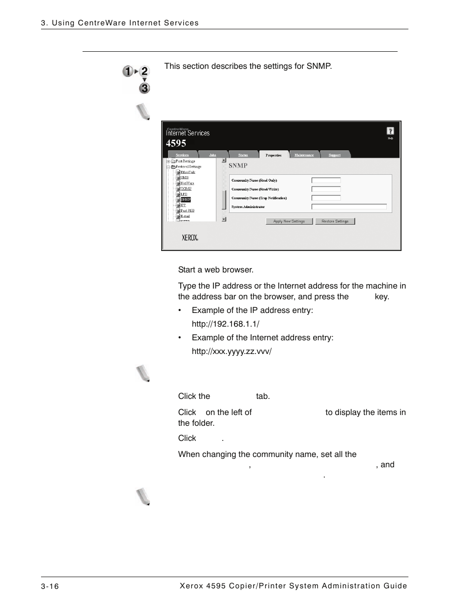 Snmp, Snmp -16 | Xerox 4595 con Xerox FreeFlow DocuSP Print Controller-15553 User Manual | Page 64 / 402