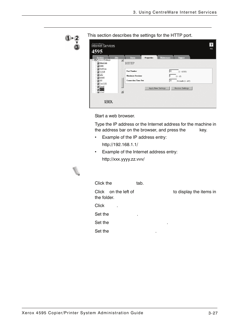 Http, Http -27 | Xerox 4595 con Xerox FreeFlow DocuSP Print Controller-15553 User Manual | Page 75 / 402