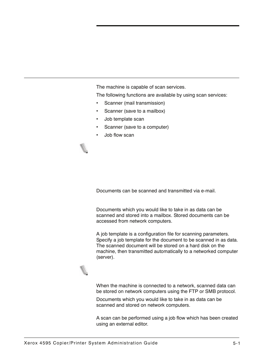 Using the scan service, Scan service overview, Scan service overview -1 | Xerox 4595 con Xerox FreeFlow DocuSP Print Controller-15553 User Manual | Page 91 / 402