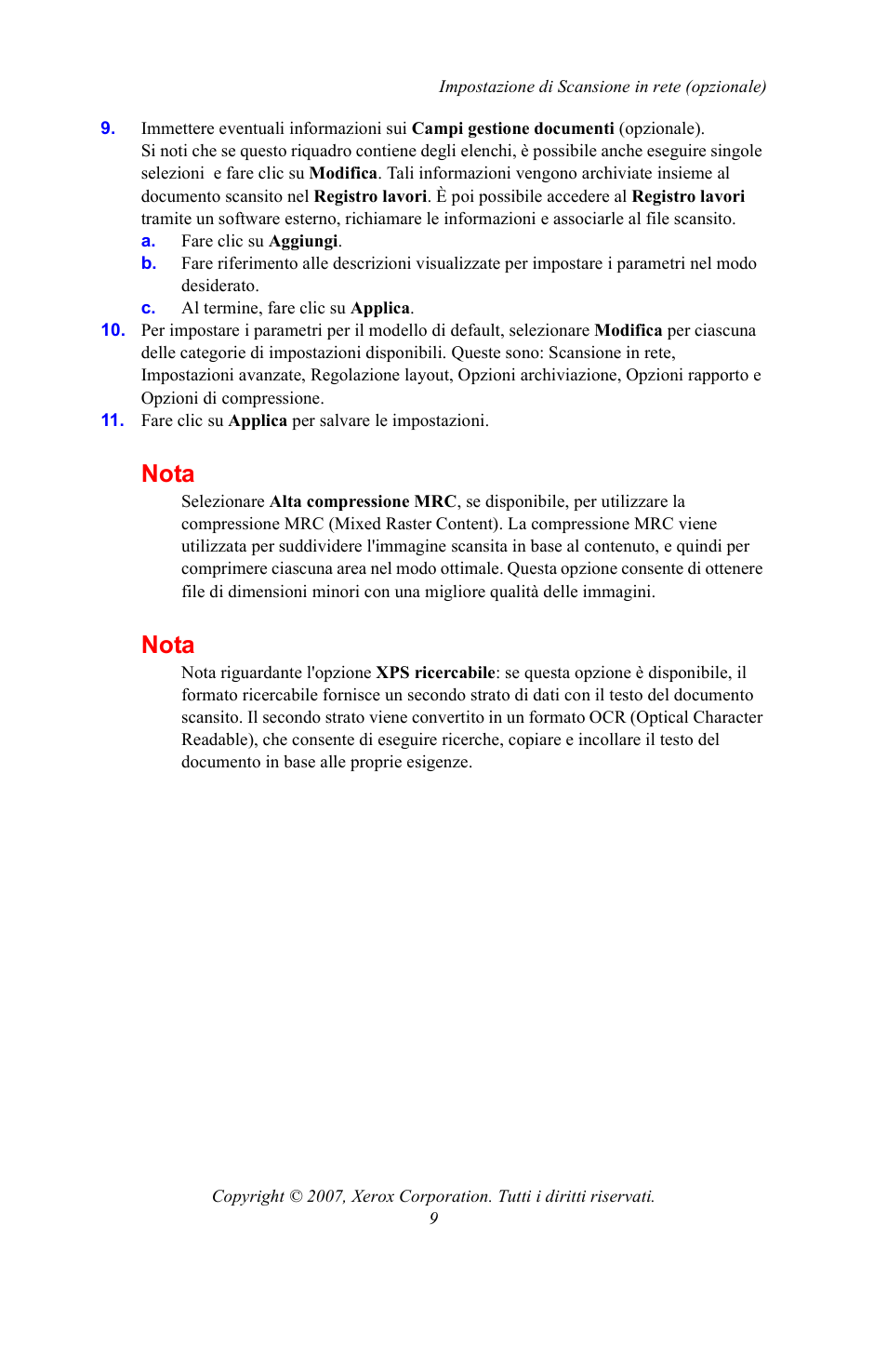 Nota | Xerox WorkCentre 7328-7335-7345-7346 con built-in controller-15753 User Manual | Page 35 / 84