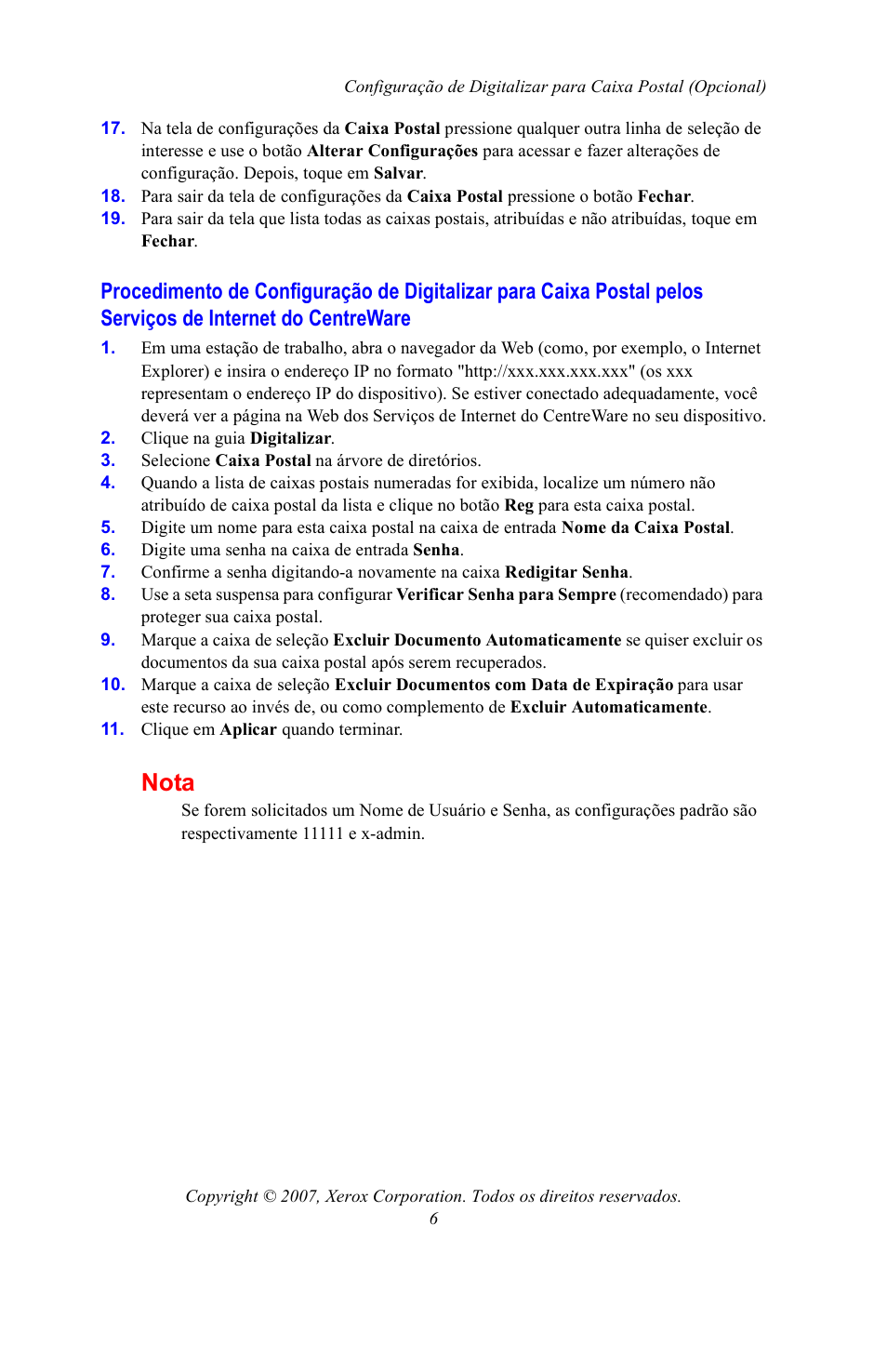 Nota | Xerox WorkCentre 7328-7335-7345-7346 con built-in controller-15753 User Manual | Page 76 / 84