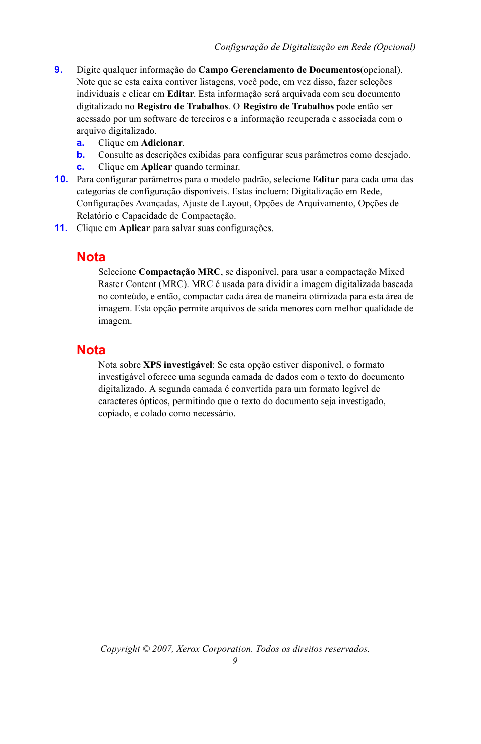 Nota | Xerox WorkCentre 7328-7335-7345-7346 con built-in controller-15753 User Manual | Page 79 / 84