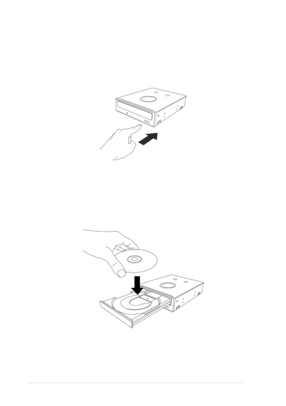 Cd-rw drive basics, Placing a disc into the drive | Asus 24x/10x/40x CD-RW Drive CRW-2410S User Manual | Page 20 / 24