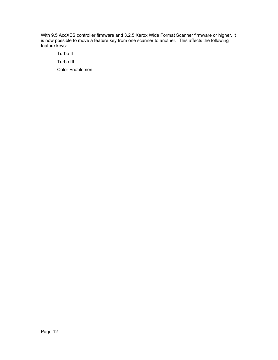 Xerox WIDE FORMAT  AccXES Firmware 10.0 b140  (Release Notes) User Manual | Page 12 / 27