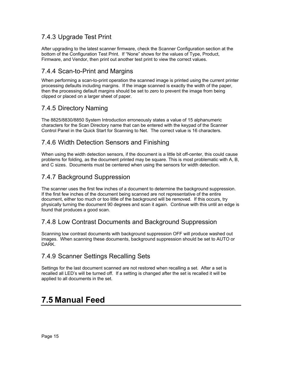 5 manual feed | Xerox WIDE FORMAT  AccXES Firmware 10.0 b140  (Release Notes) User Manual | Page 15 / 27
