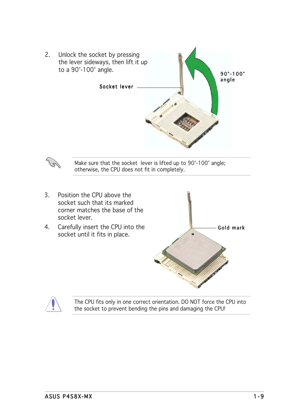 Asus P4S8X-MX User Manual | Page 19 / 96