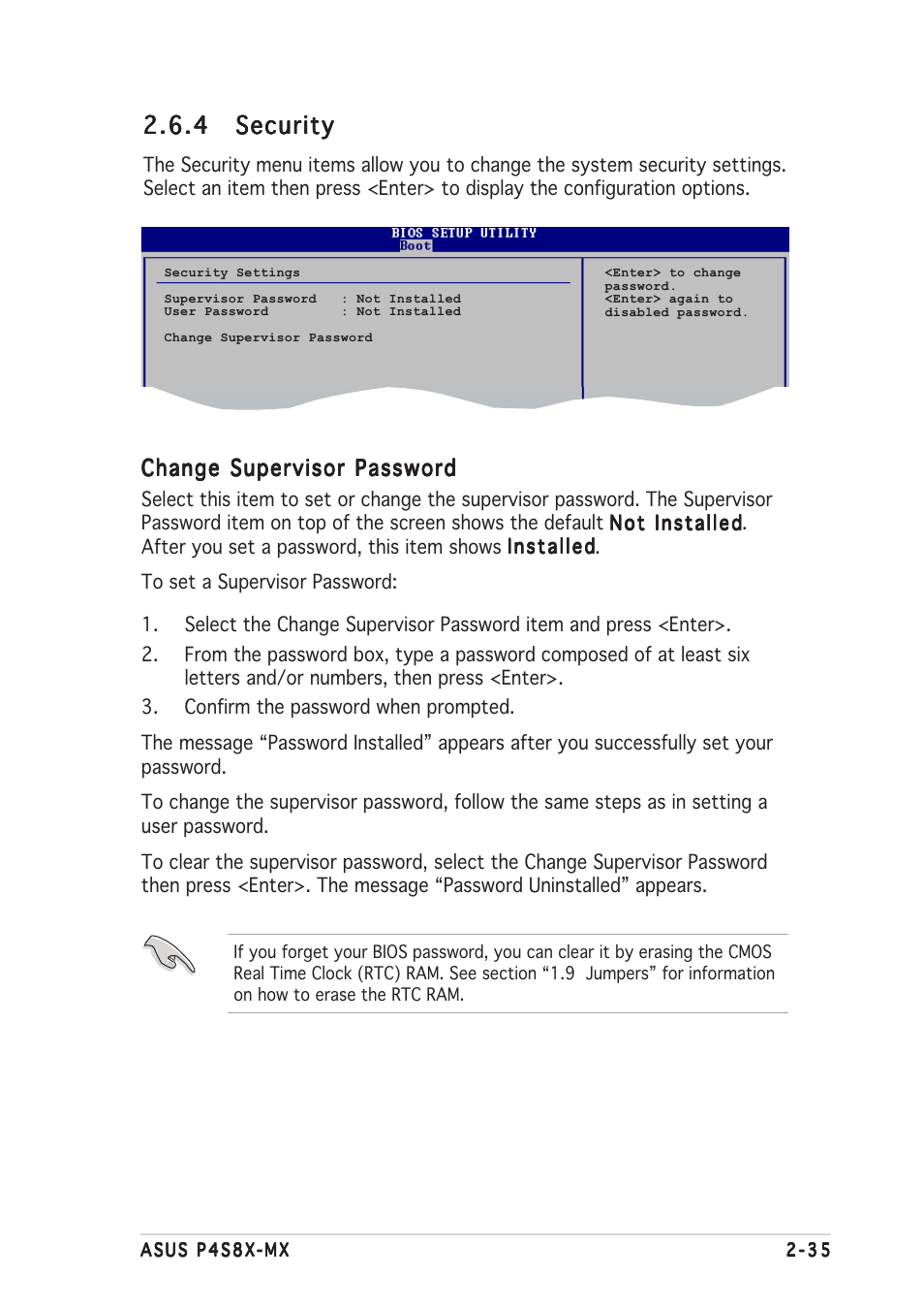 4 security security security security security | Asus P4S8X-MX User Manual | Page 75 / 96