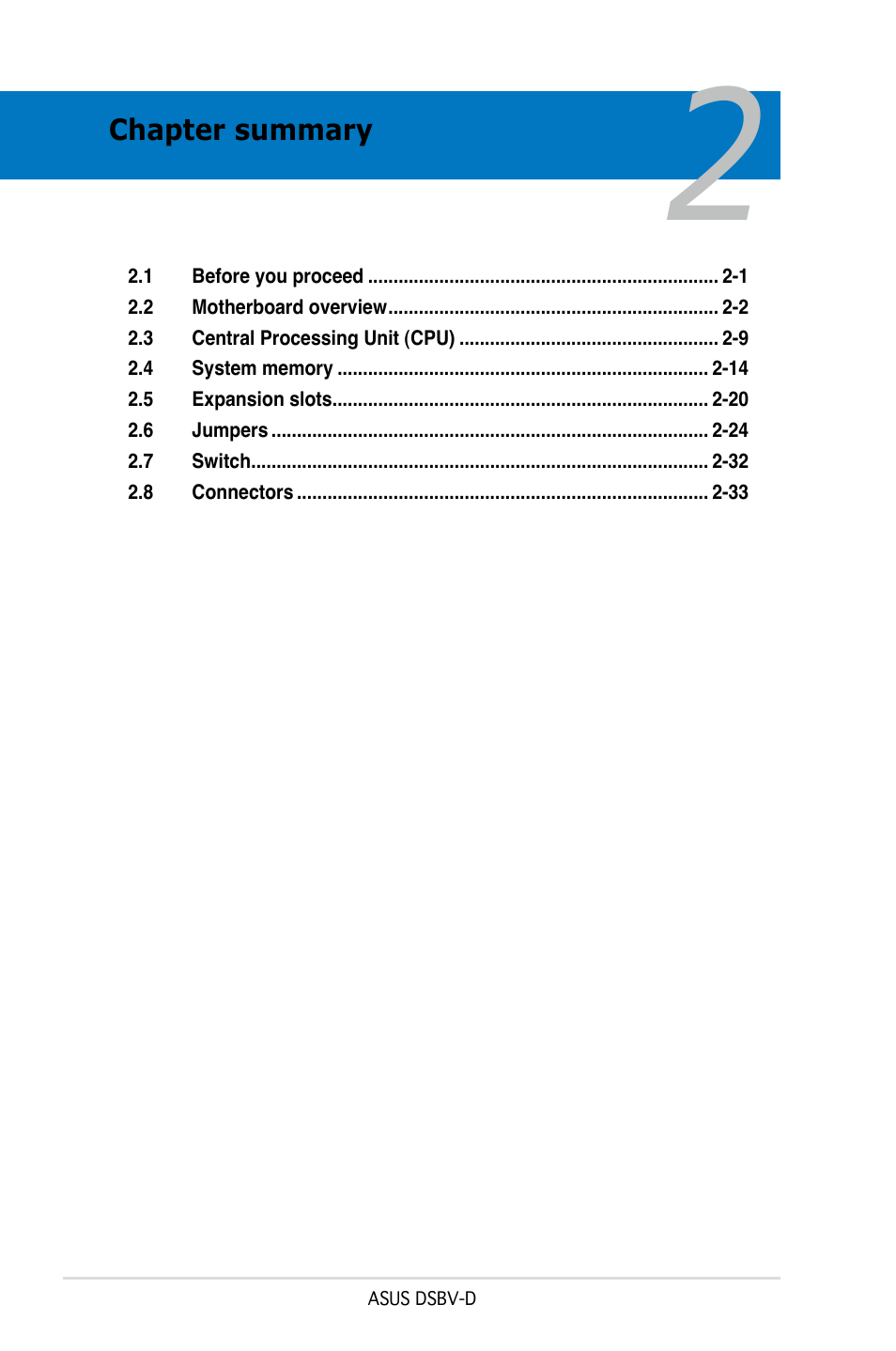 Asus Motherboard DSBV-D User Manual | Page 20 / 182