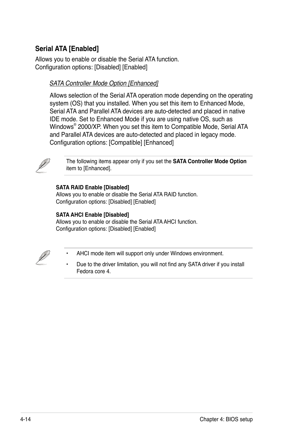 Serial ata [enabled | Asus Motherboard DSBV-D User Manual | Page 82 / 182