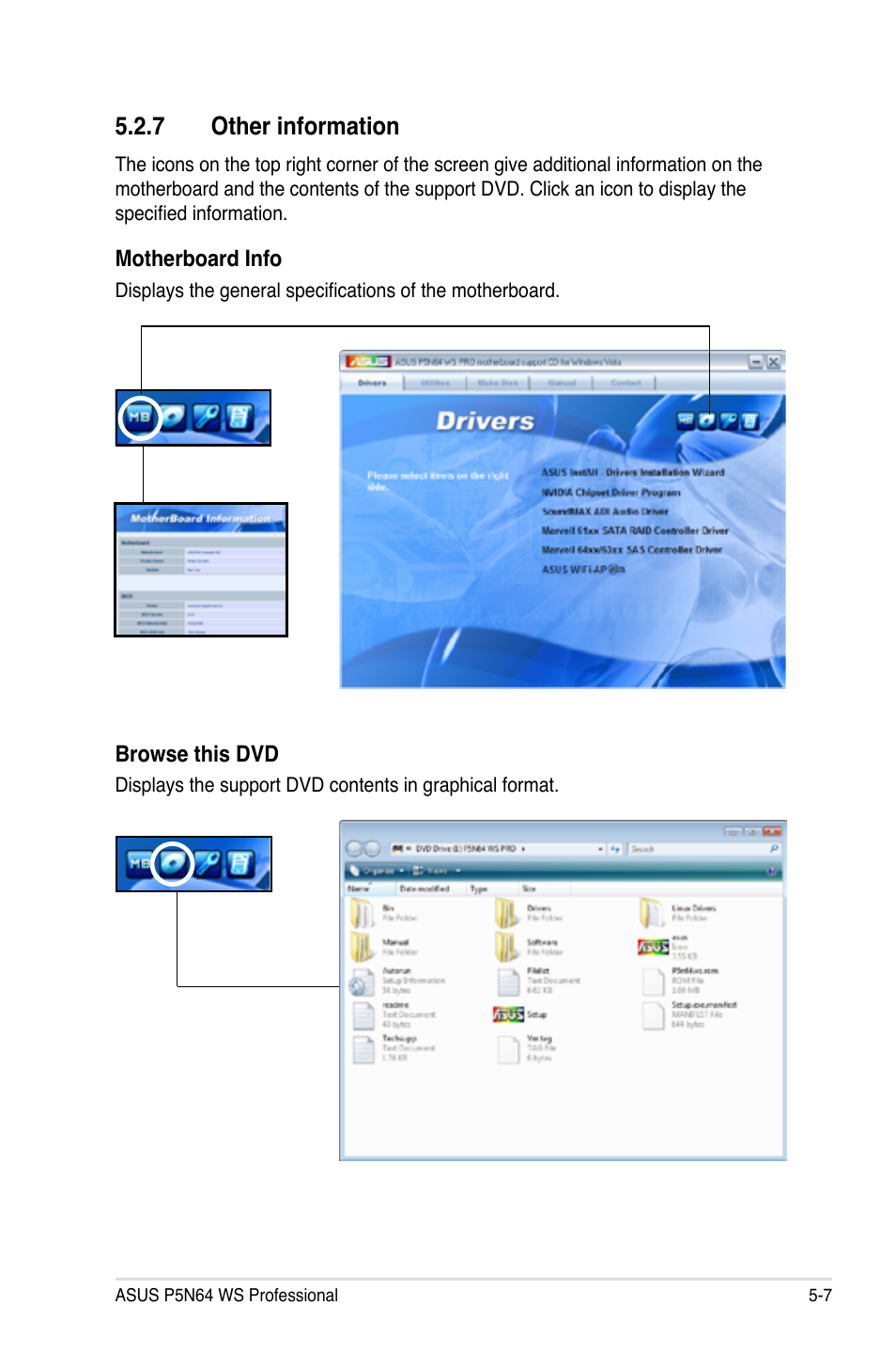 7 other information, Other information -7 | Asus MOTHERBOARD P5N64 WS User Manual | Page 115 / 188