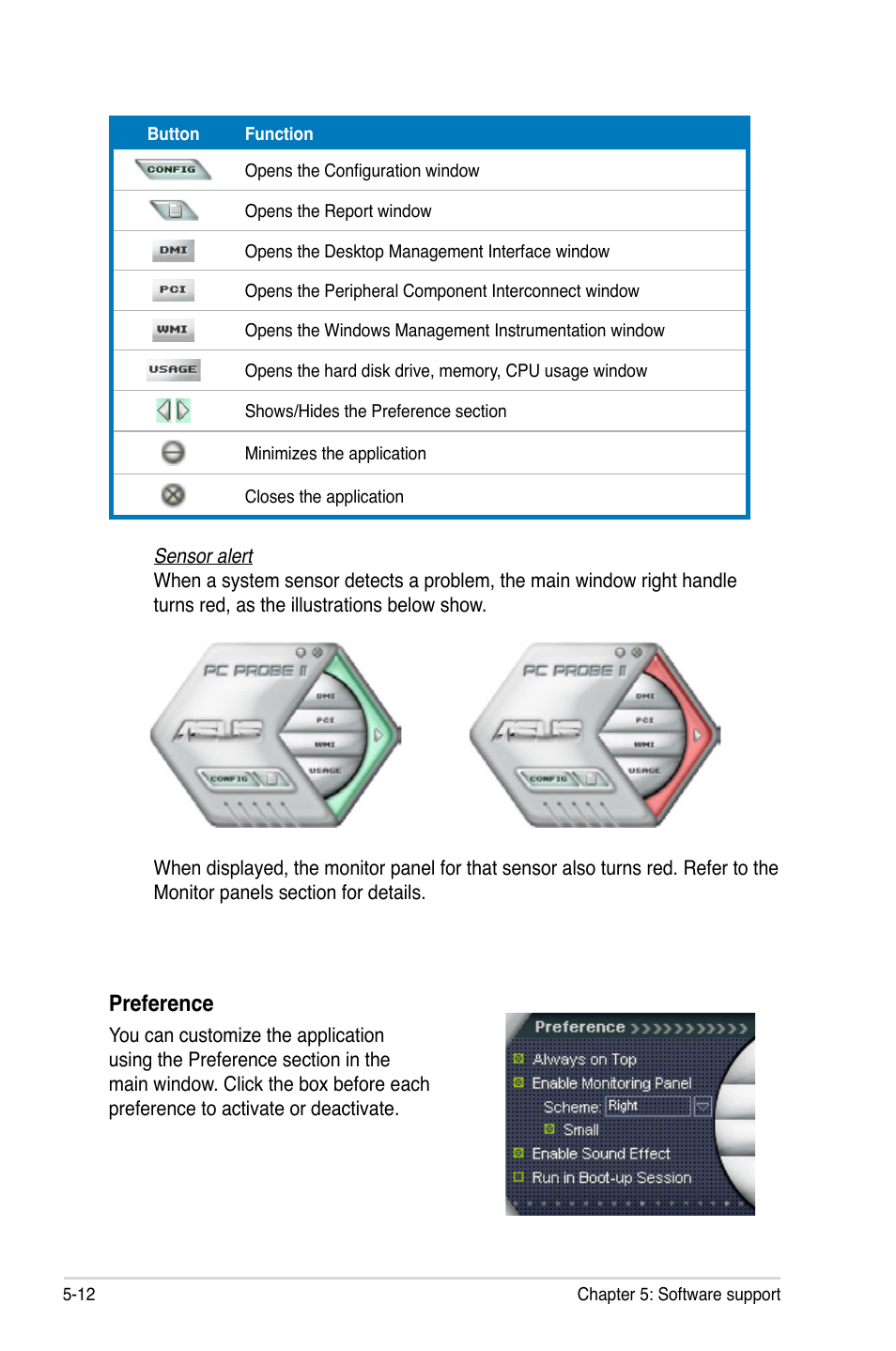 Preference | Asus MOTHERBOARD P5N64 WS User Manual | Page 120 / 188