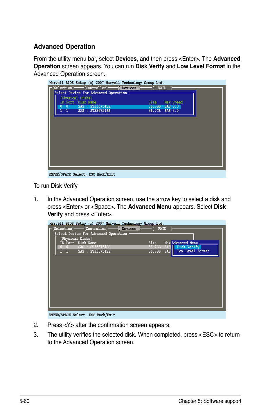 Advanced operation | Asus MOTHERBOARD P5N64 WS User Manual | Page 168 / 188