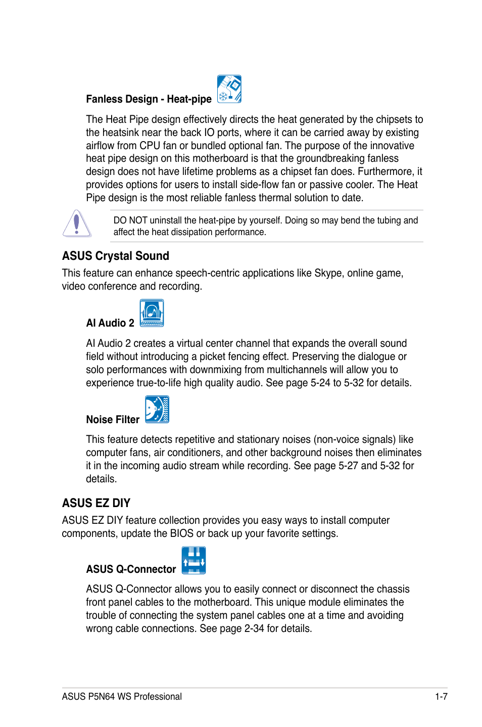 Asus MOTHERBOARD P5N64 WS User Manual | Page 23 / 188