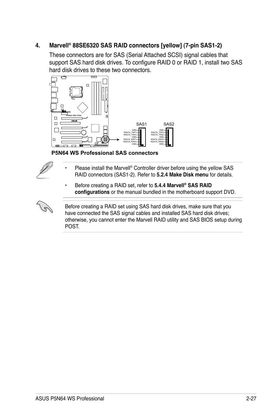 Marvell | Asus MOTHERBOARD P5N64 WS User Manual | Page 53 / 188