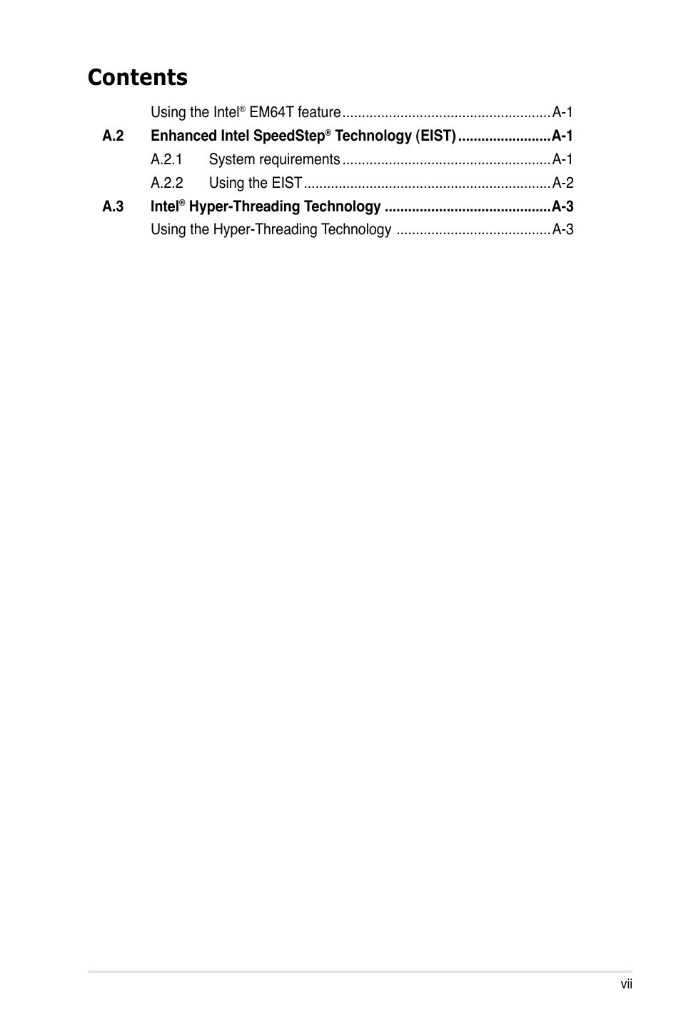 Asus MOTHERBOARD P5N64 WS User Manual | Page 7 / 188