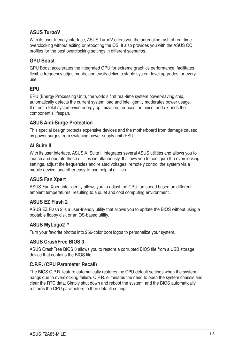 Asus F2A85-M LE User Manual | Page 15 / 78