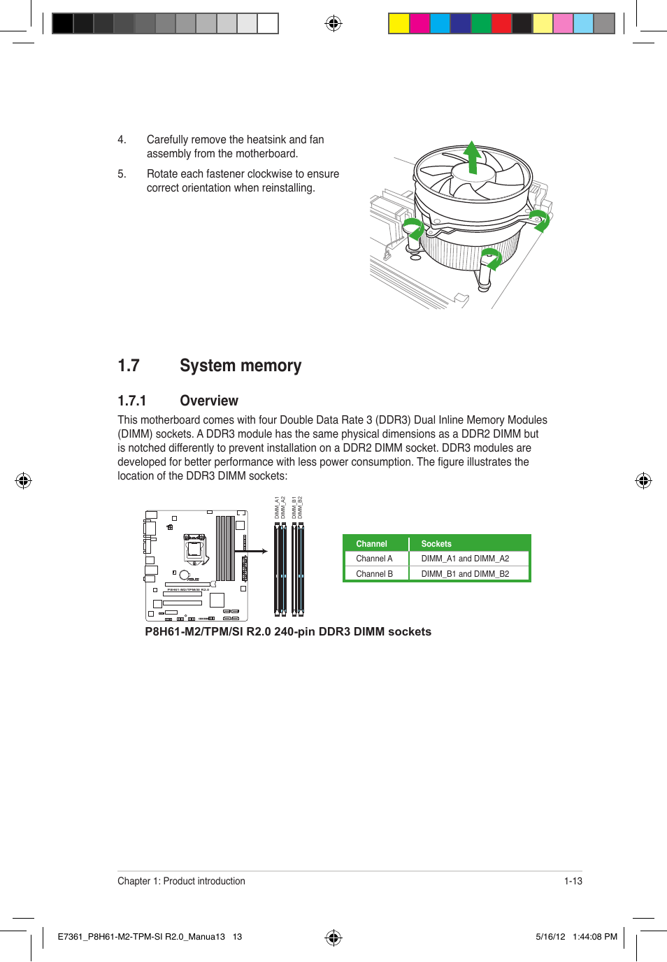 1 overview | Asus MOTHERBOARD si r2.0 User Manual | Page 23 / 70