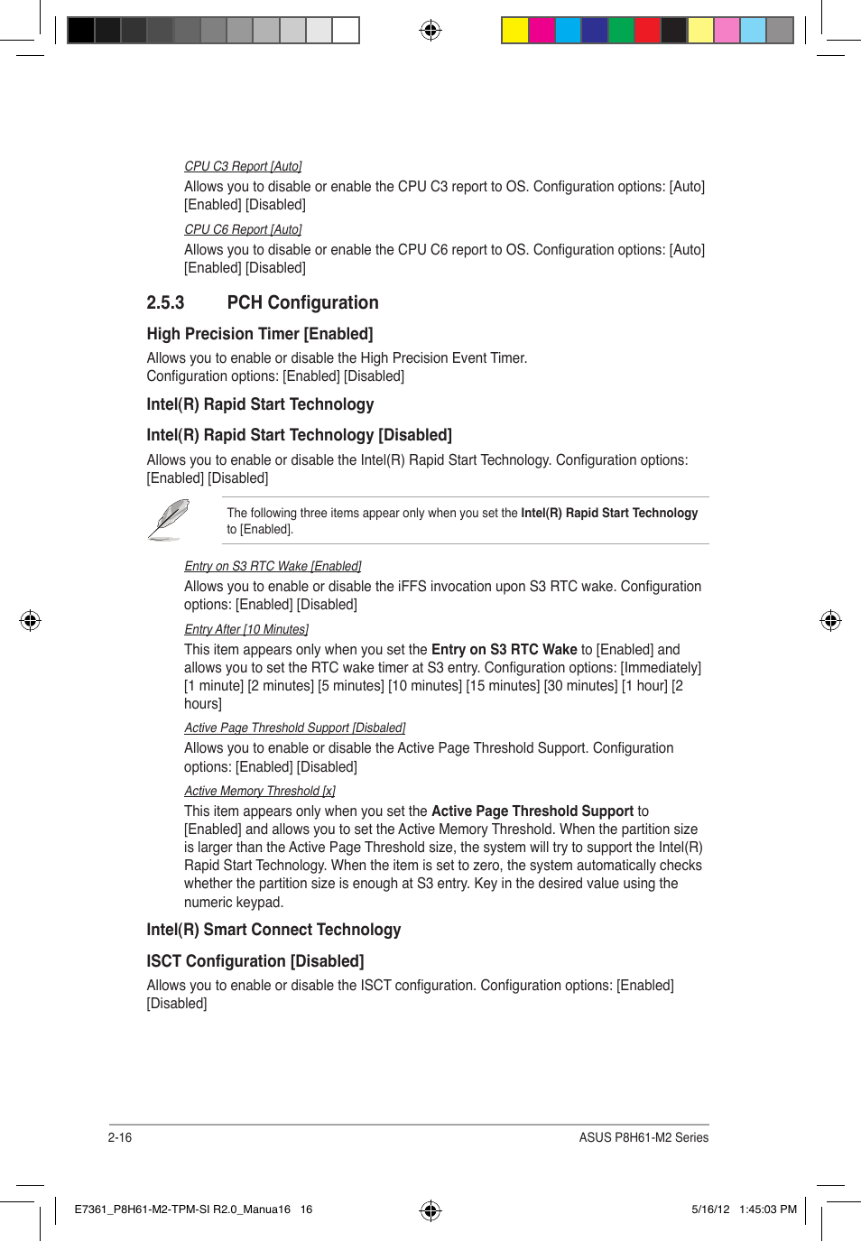 3 pch configuration | Asus MOTHERBOARD si r2.0 User Manual | Page 54 / 70