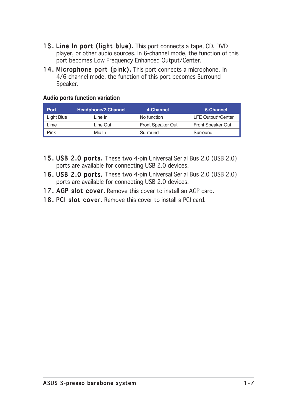 Asus Multimedia System S-presso User Manual | Page 17 / 106