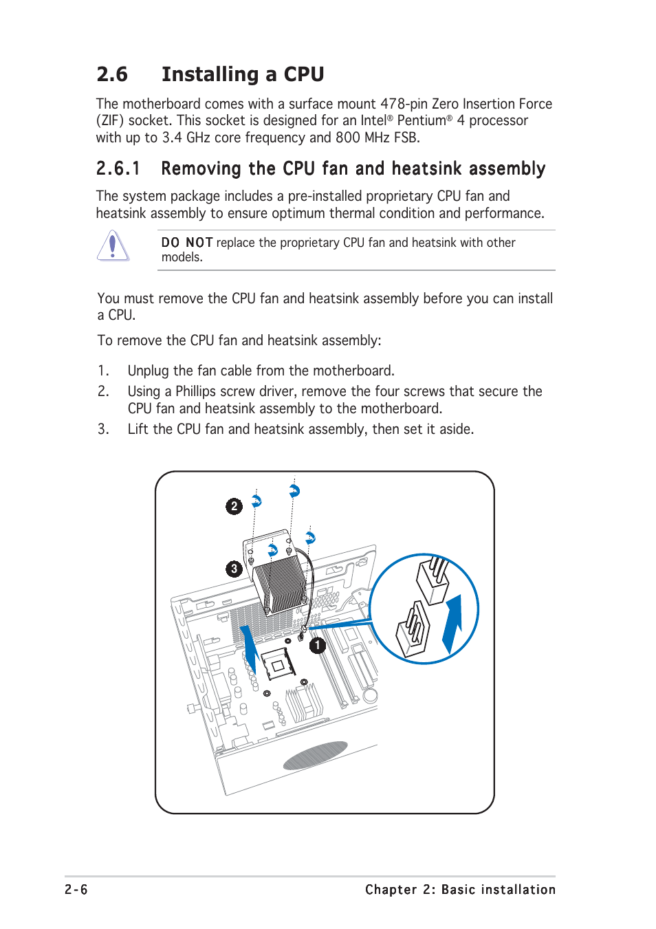 6 installing a cpu | Asus Multimedia System S-presso User Manual | Page 26 / 106