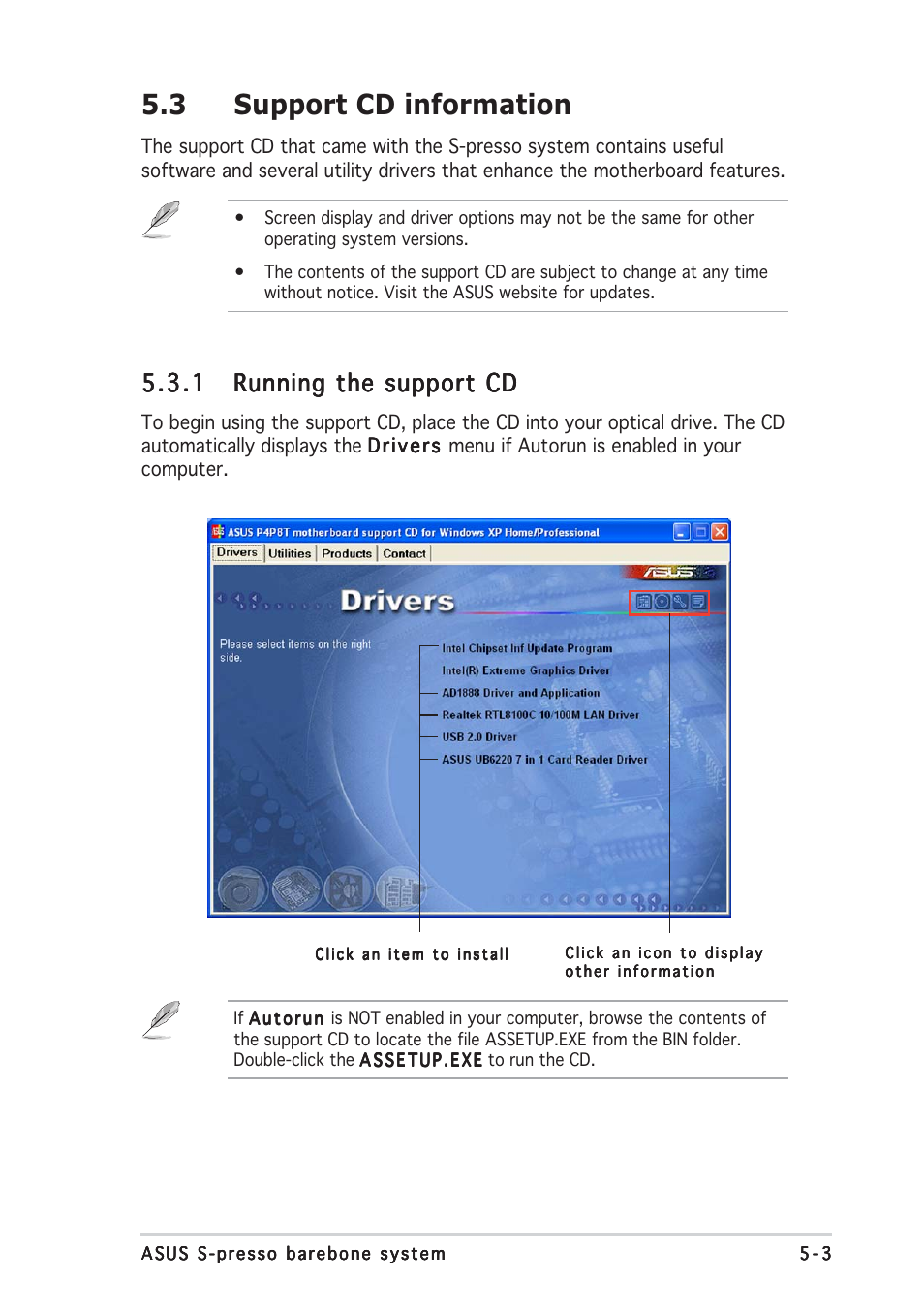 3 support cd information | Asus Multimedia System S-presso User Manual | Page 93 / 106