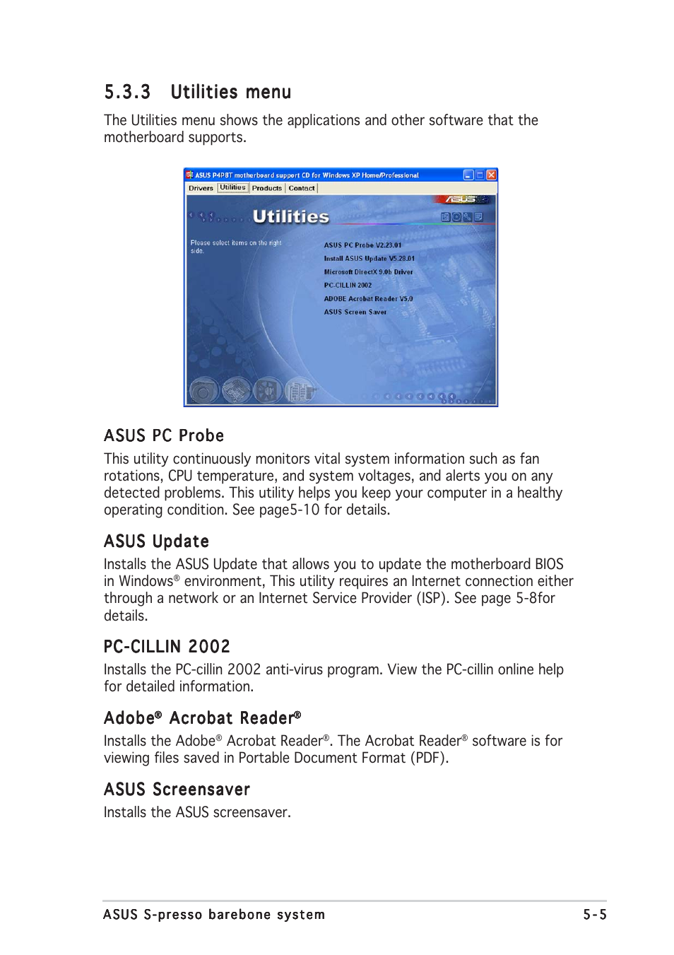 Asus Multimedia System S-presso User Manual | Page 95 / 106