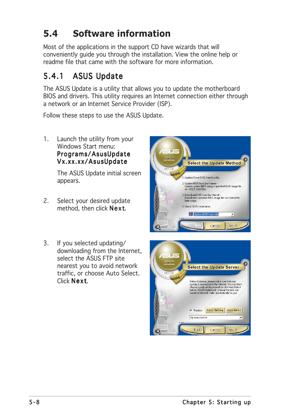 4 software information | Asus Multimedia System S-presso User Manual | Page 98 / 106