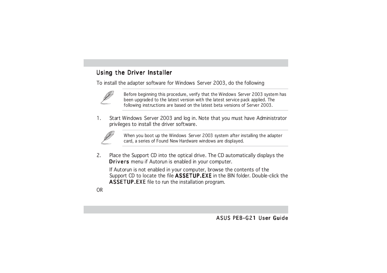 Asus PCI Express x1 Network Interface PEB-G21 User Manual | Page 14 / 42