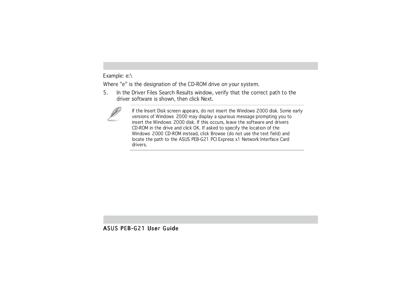 Asus PCI Express x1 Network Interface PEB-G21 User Manual | Page 19 / 42