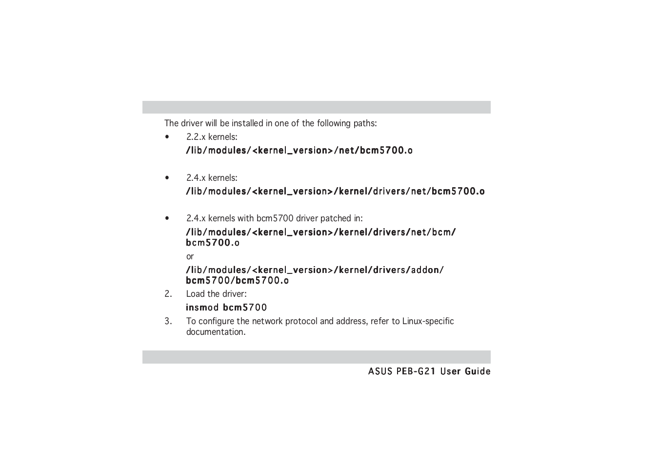 Asus PCI Express x1 Network Interface PEB-G21 User Manual | Page 24 / 42