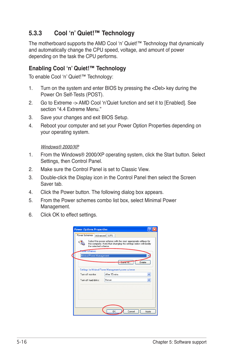 3 cool ‘n’ quiet!™ technology | Asus CROSSHAIR E2711 User Manual | Page 136 / 174